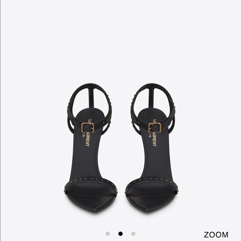 Sold. Saint Laurent black studded sandal